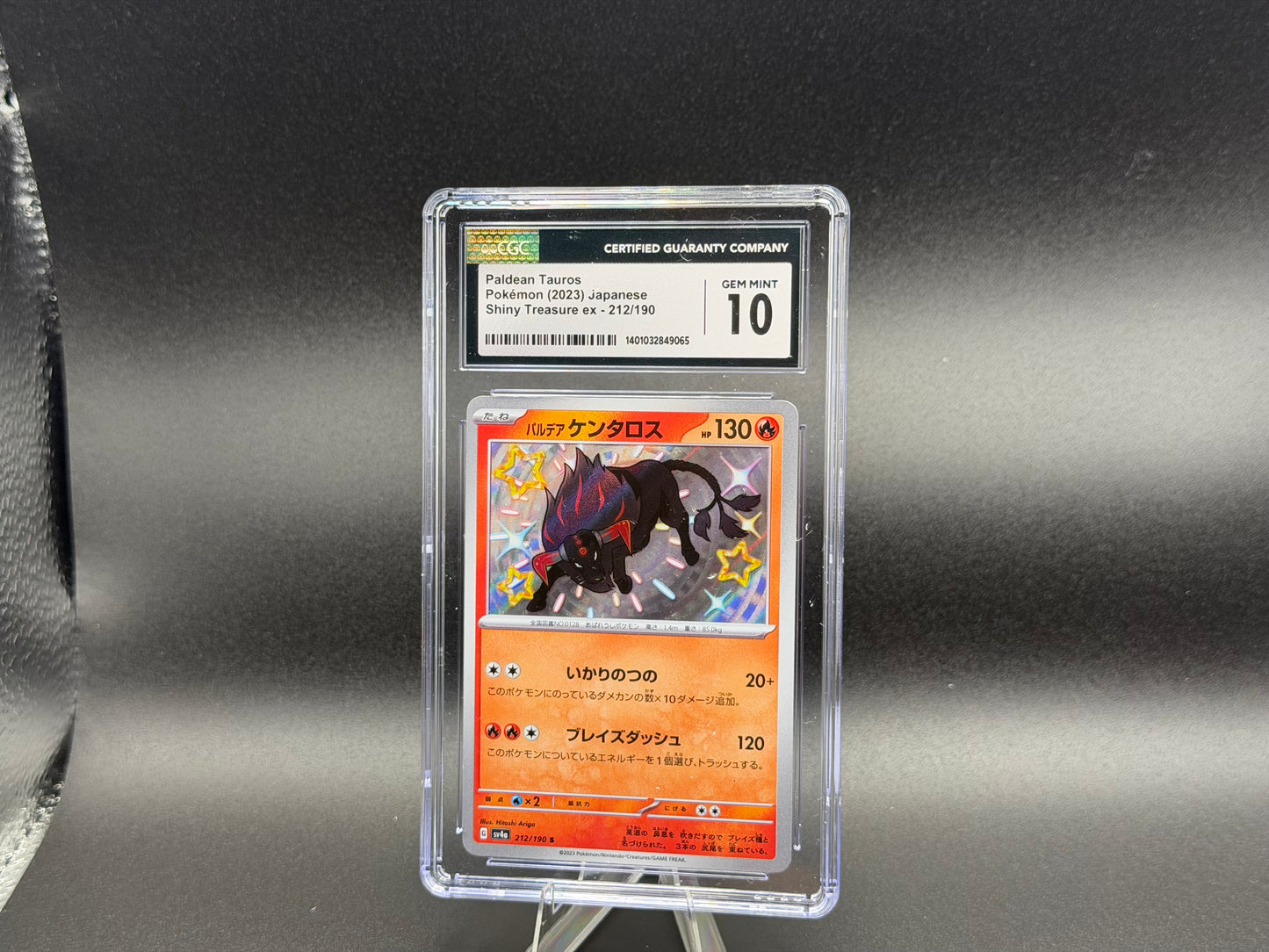 Paldean Tauros 212/190 – Japanese – CGC 10