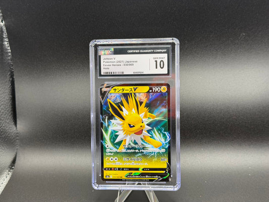 Jolteon V 030/069 β Japanese β CGC 10