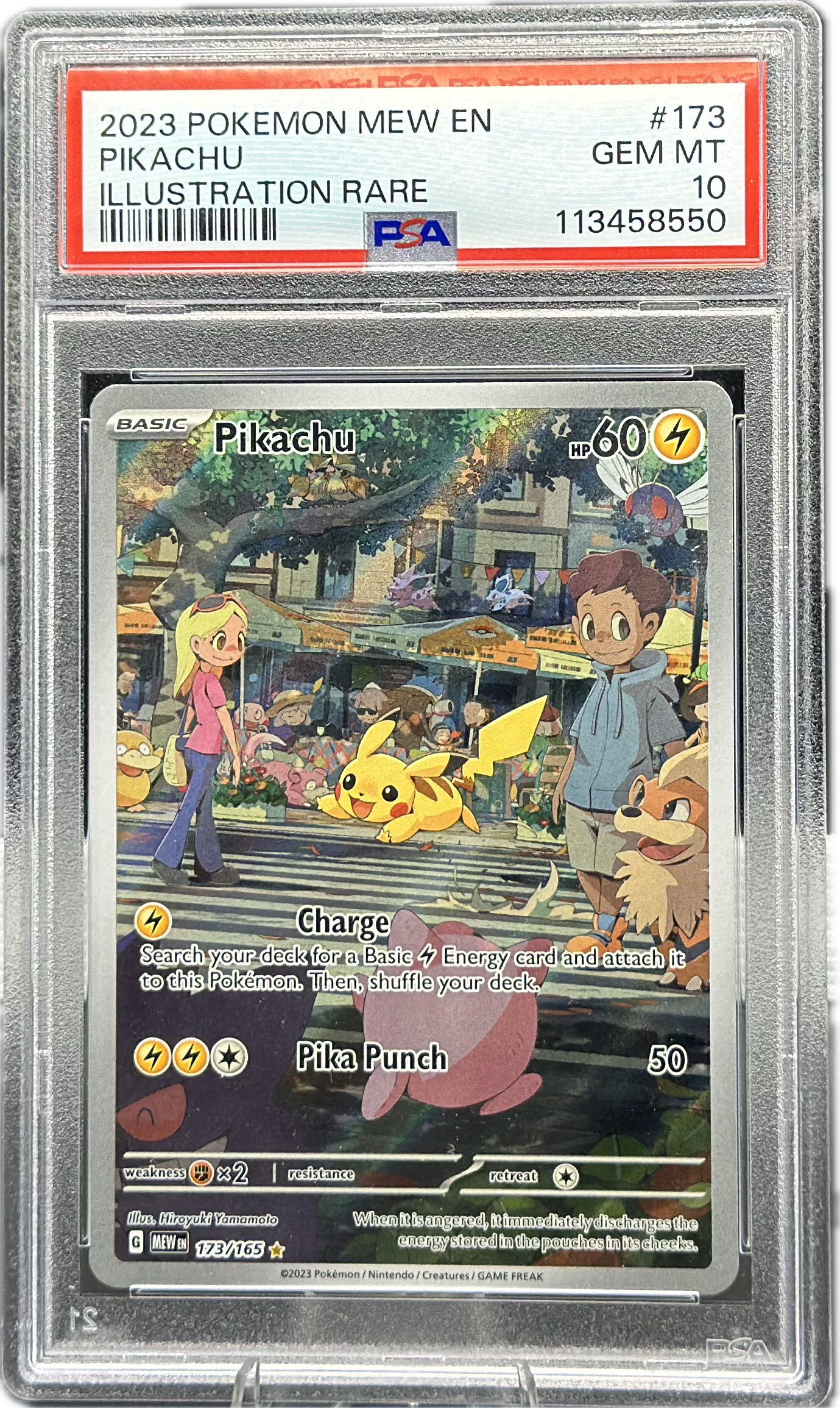 Pikachu (Pokémon 151) #173 – English – PSA 10
