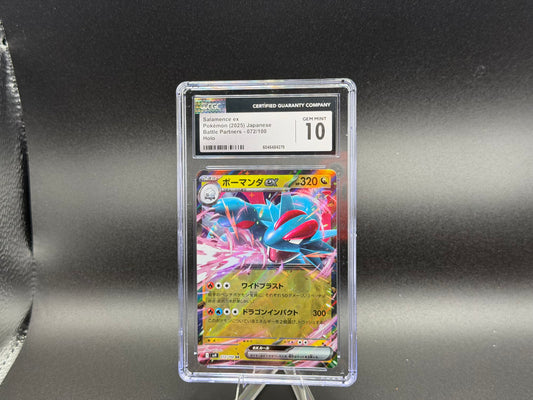 Salamence ex 072/100 β Japanese β CGC 10