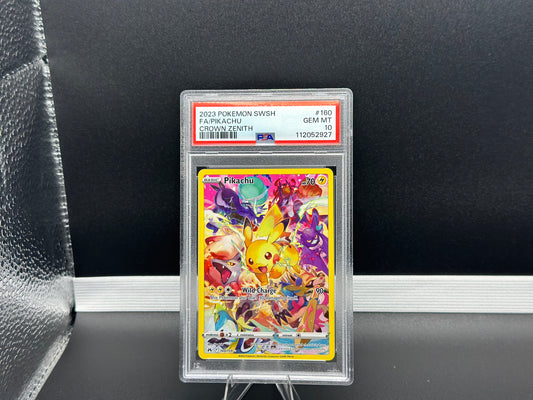 Pikachu #160 – Crown Zenith (English) – PSA 10