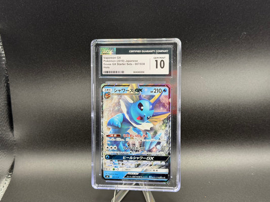 Vaporeon GX 007/038 β Japanese β CGC 10