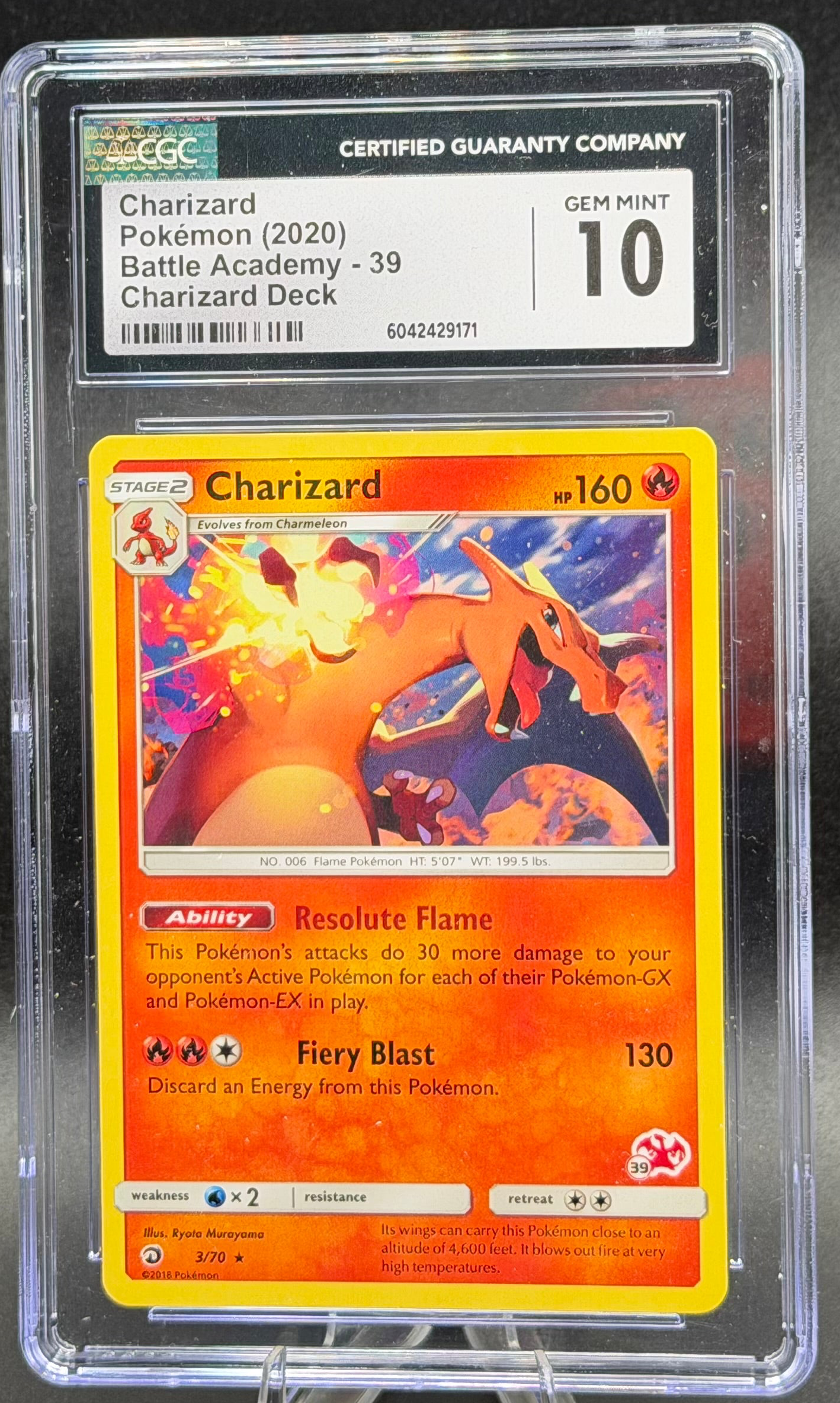 Charizard – Battle Academy – English – CGC 10