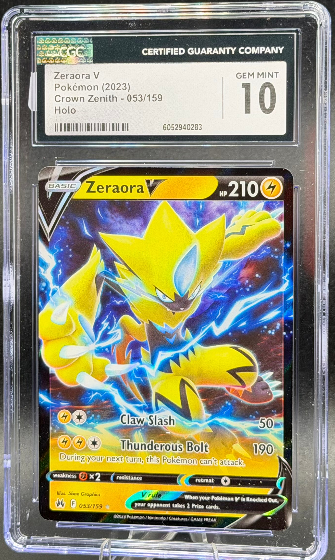Zeraora V 053/159 – Japanese – CGC 10