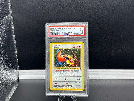 Eevee – Holo #011 – 2000 Pokémon Black Star Promo (English) – PSA 7