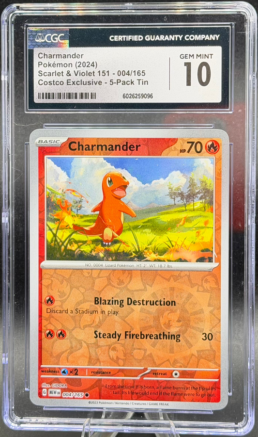 Charmander 004/165 – English – CGC 10