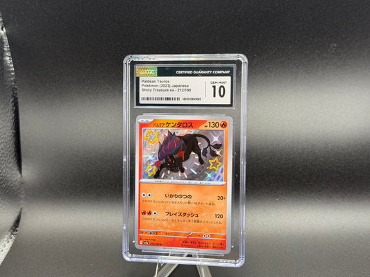 Paldean Tauros 212/190 – Japanese – CGC 10