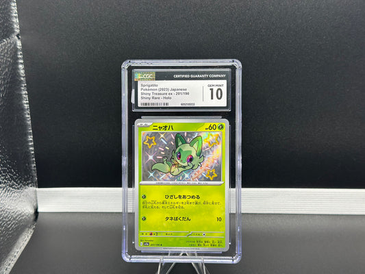 Sprigatito 201/190 – Japanese – CGC 10