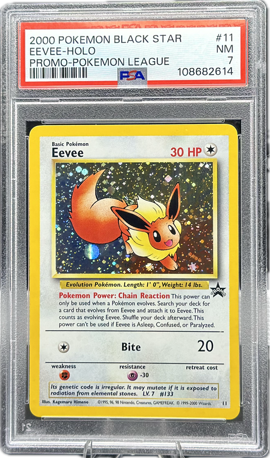 Eevee – Holo #011 – 2000 Pokémon Black Star Promo (English) – PSA 7